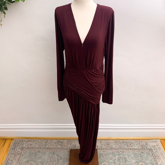Young Fabulous and Broke Genesis Maroon Dress Size M - Picture 4 of 15
